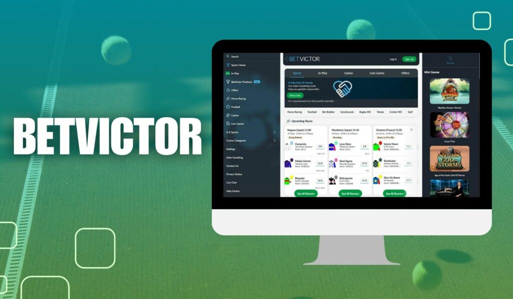 BetVictor India tennis betting website overview